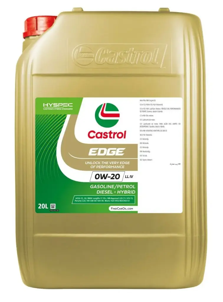 ACEITE CASTROL EDGE FULL SINTETICO 0W-20 20LT