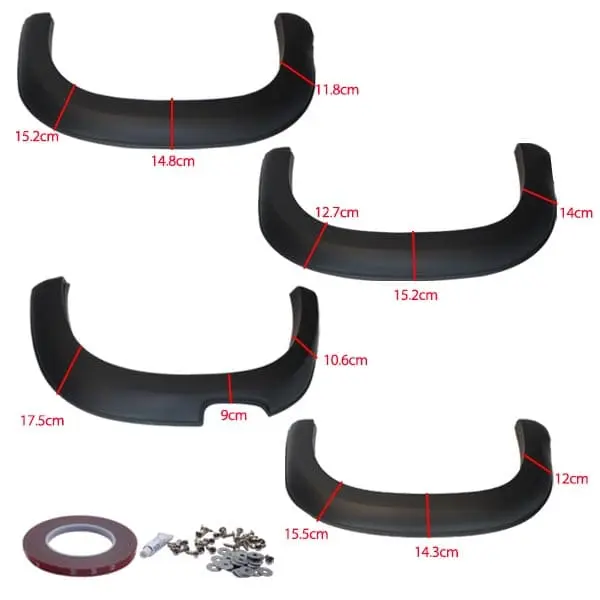  FENDER FLARE TRITON 19 NEGRO 4PZAS/SET (HU-8552)