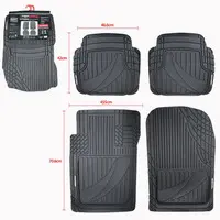ALFOMBRA PREMIUM NEGRA 4PZAS/SET (LF-16010)
