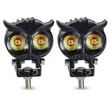  LUZ LED TIPO BUHO P/MOTO 20W 9-80V 2000LM 6.5X5.6X5.6CM CON FLASH (TM-1331-FLASH)