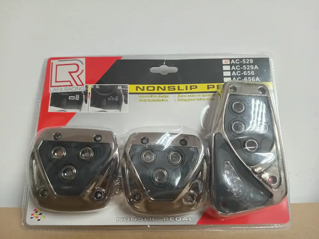 KIT PEDAL MANUAL 3PZAS/SET NEGRO (LF-4304)