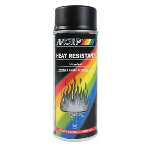 SPRAY ALTA TEMPERATURA 800°C NEGRO SATINADO 400 ML (108011)
