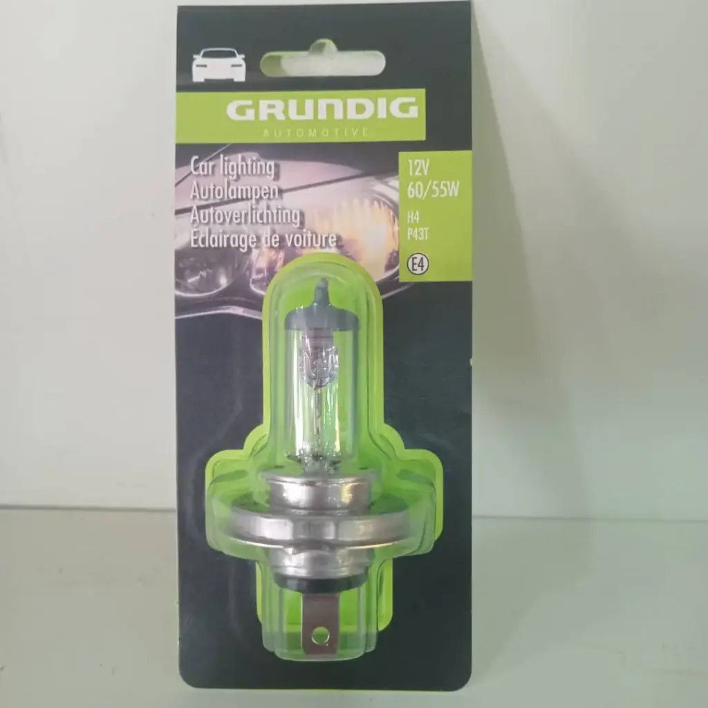 BOMBILLA DEL FARO H4 P43 12V 60/55W E9 GRUNDING (32745)