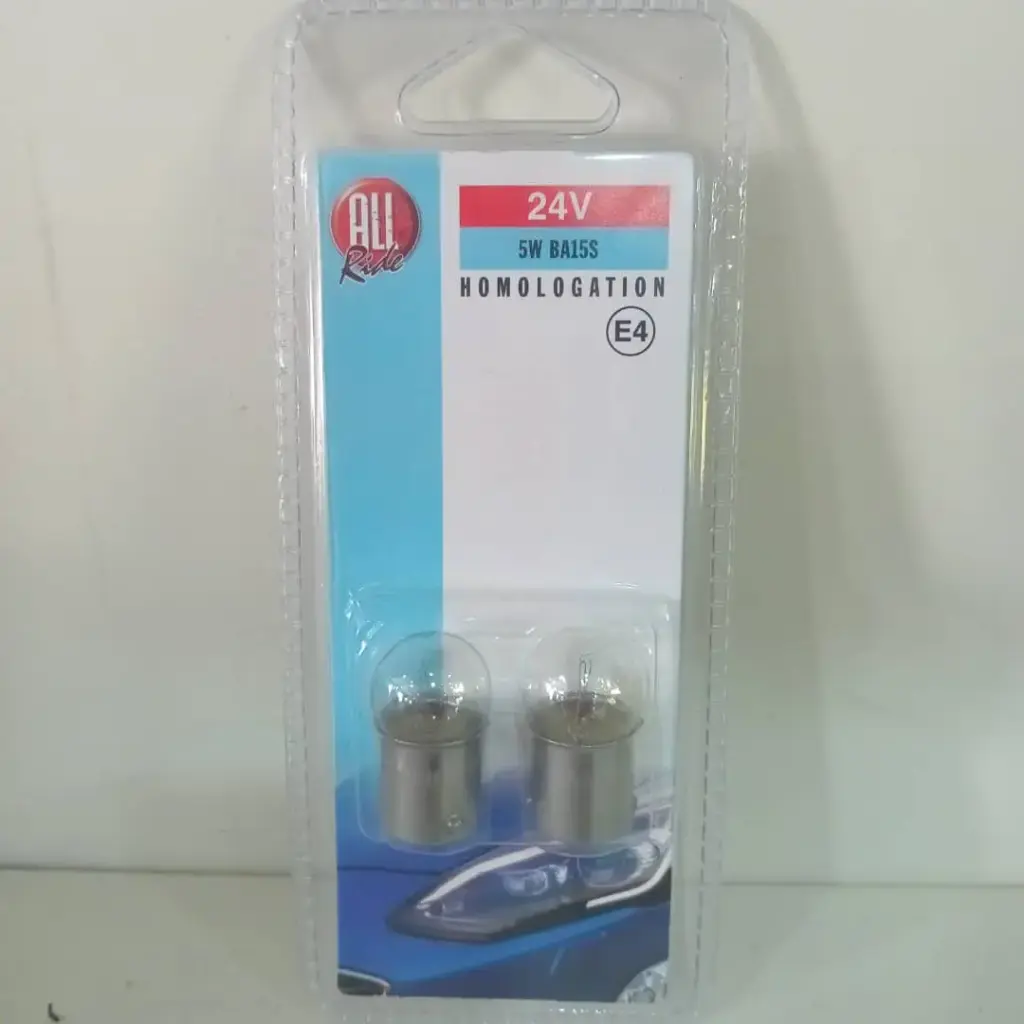 BOMBILLA DEL FARO 24V 5W E4 2PCS BA15S (00777)