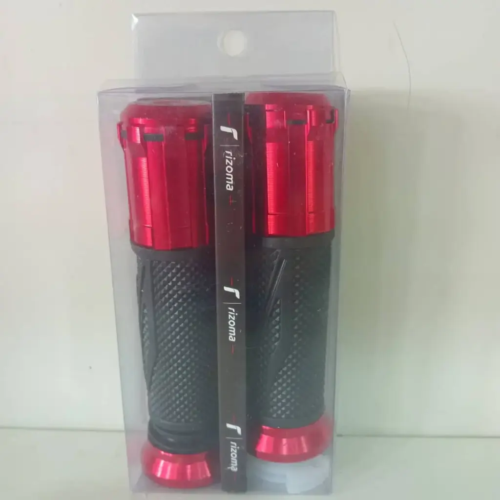 PUNO PARA MOTO ROJO/NEGRO (RIZOMA)