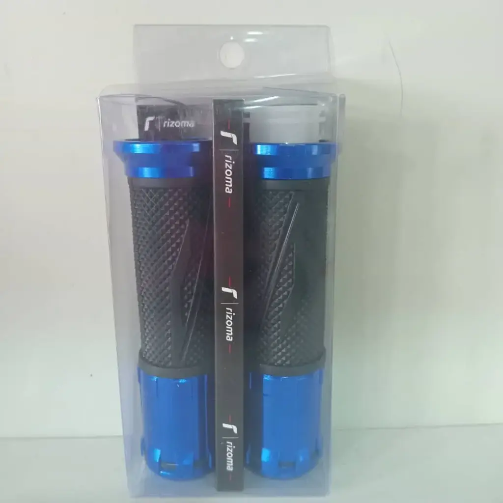 PUNO PARA MOTO AZUL/NEGRO (RIZOMA)