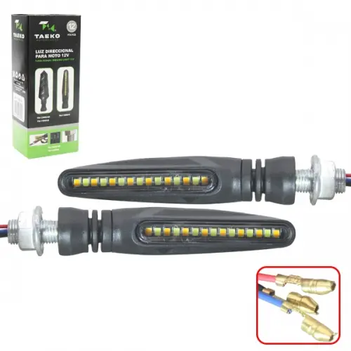 LUZ DIRECCIONAL P/MOTO 12V/BLANCO (TM-13009-B)