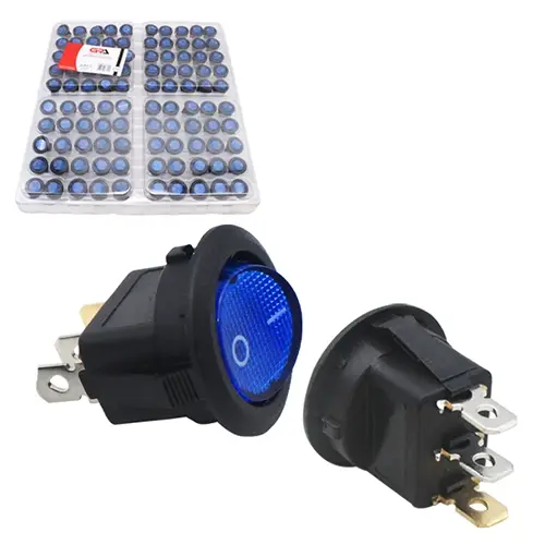 SWITCH MINI ROCKER/LUZ AZUL (IRS-101-8C 3/D-AZ)(LF-15004-AZ)