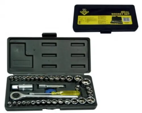 JUEGO DE CUBO SOCKET DE 40PZAS (HM-1471)
