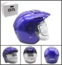 Casco de moto azul talla L con logo GPA (TM-18033-L)