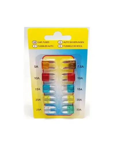 SET DE MINI FUSIBLES 10PCS (00730)