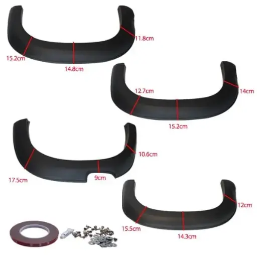  FENDER FLARE TRITON 19 NEGRO 4PZAS/SET (HU-8552)