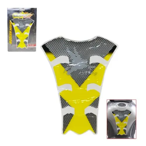 CALCOMANIA PARA MOTO AMARILLO (TM-8009-AM)