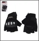 GUANTILLAS P/MOTO C/PROTECTOR CORTO XL NEGRO (TM-9003)