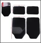 ALFOMBRA DE TELA NEGRA 4PZAS/SET 350G (LF-16004)