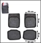 ALFOMBRA DE PVC NEGRA 4PZAS/SET (LF-5054-N)