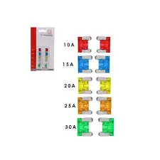 KIT FUSIBLE 10,15,20,25,30AMP 10PZAS/SET (ES1373A-KIT)