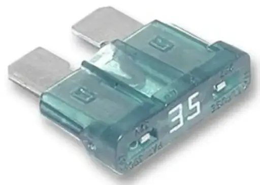 FUSIBLE DE UÃ‘A 35AMP LAFA - MATERIAL: PLASTICO +  (UNA 35AMP)