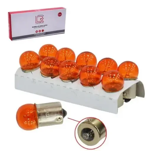 BOMBILLO 1 CONT CHICO AMBAR 67 12V (67-AMBAR)