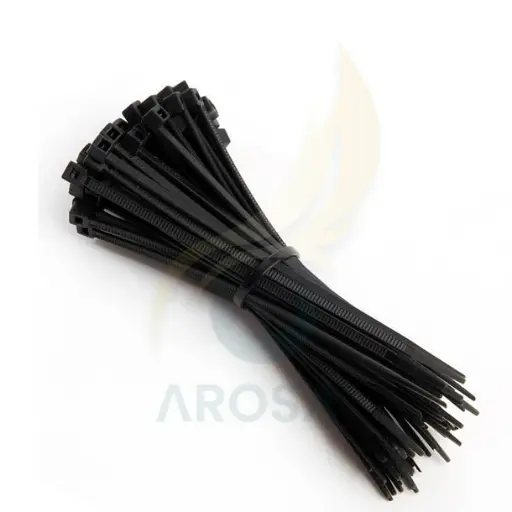 GRAPAS PLASTICAS NEGRA 150X3.6MM 100PZAS/BOLSA (LF-3319 )
