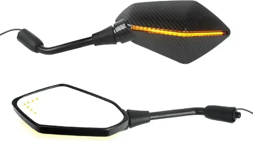 ESPEJO UNIVERSAL NEGRO C/LUZ (LF-4622-B)