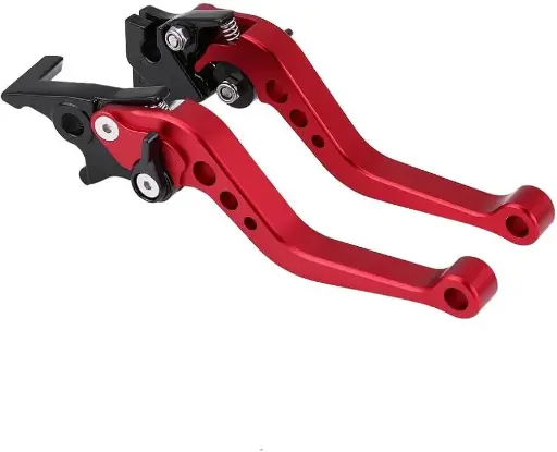(TM-25000-R)(LF-6421-R)BRAZO FRENO P/MOTO ROJO 10.5CM 50.8G 