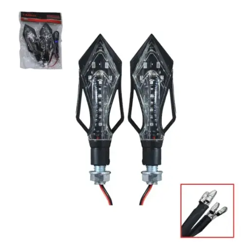 LUZ INTERMITENTE LED DE MOTO AZUL  (TM-1310-AZ)