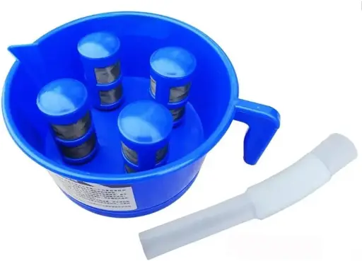 EMBUDO DE 4 FILTROS SEPARADOR DE ACEITE 