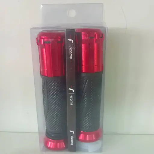 PUNO PARA MOTO ROJO/NEGRO (RIZOMA)