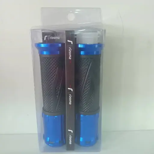 PUNO PARA MOTO AZUL/NEGRO (RIZOMA)