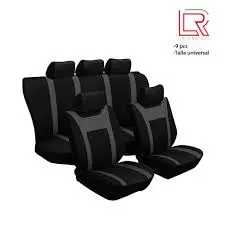 Forro p/Asiento Negro/Gris 9pzas/Set (16-5135-NG)