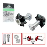 TORNILLO NEGRO PORTAPLACA P/ MOTO (TM-3010-N)