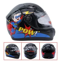 CASCO DE MOTO NEGRO P/NIÑO (TM-18017-N)